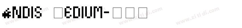 Andis Medium字体转换